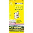 Michelin Piemont, Aostatal: Straßen- und Tourismuskarte (MICHELIN Localkarten)