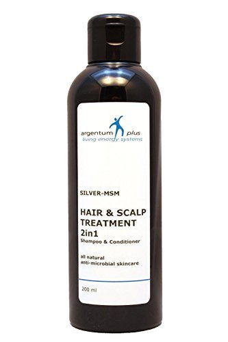 argentum plus - plata-MSM Cabello Y Cuero Cabelludo Tratamiento 2 en 1 - 200 ml