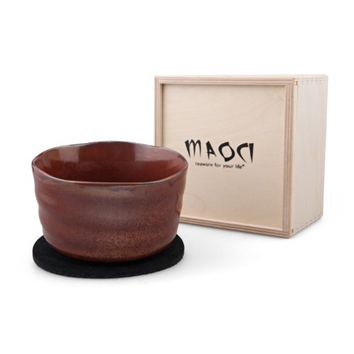 Preisvergleich Produktbild Matcha-Schale mit Filzuntersetzer Geschenkbox