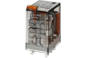 Finder serie 55 - Rele 230vac pulsador indicador 2 conmutado agni+au