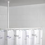 Wenko 19212100 Deckenstütze für Teleskop-Duschstange, Aluminium, Chrom