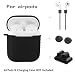 Produktbild BZLine 5 in 1 Silikon Abdeckung Fall Kopfhörer Set für Airpods Headset Ohrbügel Zubehör (Schwarz)
