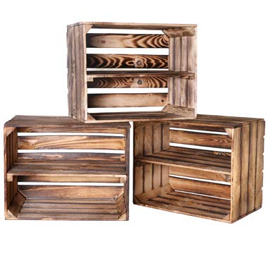 NUEVO flameadas ancho Cajón como Zapato y CD/Estantería para libros - Caja de frutas, apilable con Tabla intermedia de Kontorei