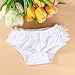 Baby Girl Ruffle Panties Bloomers Diaper Cover S (White)