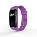 Produktbild Multifunktions-Wasserdicht Smart Uhren, mamum Herzfrequenz Blutdruckmessgerät Slot Handgelenk Wasserdicht Bluetooth Smart Watch schwarz/lila/gelb/orange/blau Einheitsgröße violett