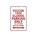 Produktbild Eugene49Mor Kawasaki Vulcan 1500 Classic Parking Only All Other Will Be Towed Motorrad Bike Chopper Neuheit Garage Aluminium 20,3 x 30,5 cm Schild