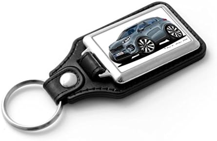 Wicked Artz Cartoon Car Kia Sportage MK4 Crossover SUV 2016+ Classic Style Key Ring (Grey)