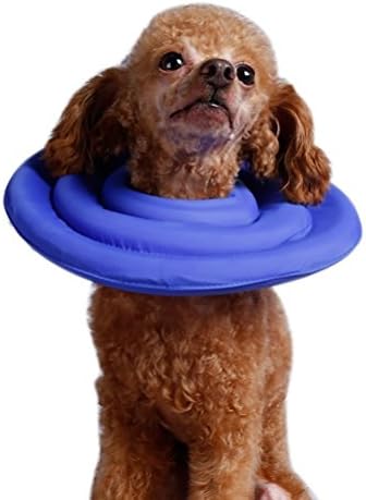 Coofone Elizabeth Protective Recovery Pet Smart E-Collar for Dogs & Cats - Foam Inside, Soft, Super Light & Strong, Gives Your Dog More Freedom (XL, Blue)
