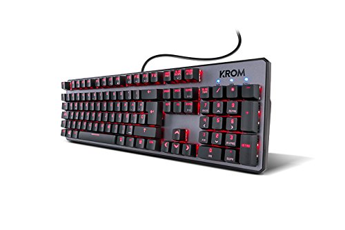 KROM Kernel - Teclado Espa  ol Gaming  Color Negro
