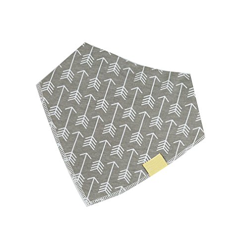 HENGSONG 4er Baby Dreieckstuch Lätzchen Halstuch mit unterschiedlichen Muster Unisex Spucktuch mit Druckknöpfen - 4