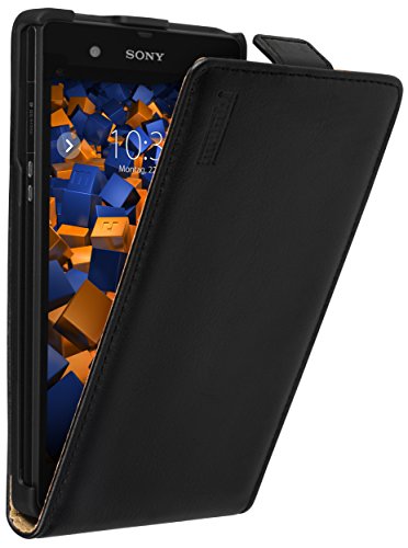 Preisvergleich Produktbild mumbi PREMIUM Leder Flip Case für Sony Xperia Z Tasche