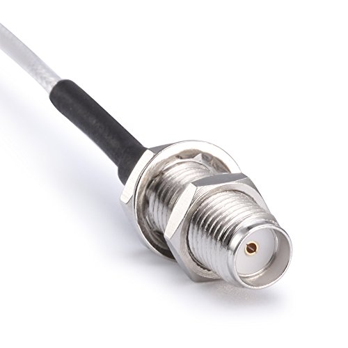 AWINLI Cavo Adattatore Femmina SMA RG178 Antenna Femmina Argentato Antenna Modificata WiFi Fori di Filettatura Esterna Speciale Circa 14.5cm