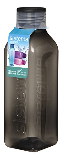 Sistema Hydrate 725ml Square Drink Bottle, Black Sistema Hydrate 725ml Square Drink Bottle, Black