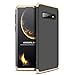 Price comparison product image Lanpangzi Compatible with Oneplus 7 Pro Case TPU Silicone 3 in 1 Combination Ultra Slim Cover Scratch-resistant Protective Case - Gold and Black