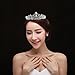 TINKSKY Wedding Bridal Prom Shining Crystal Rhinestones Crown Tiara Headband (Silver)