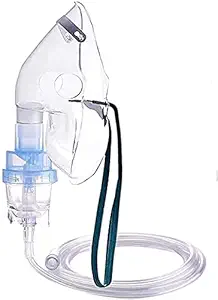 ZUDORA Oxygen Mask Inhaler Accessories Mask Tube with Adjustable Oxygen Concentration-ADULT-1 Piece (Oxygen Conce. Mask) (Oxygen Masks)