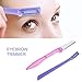Lictin 4 Pcs Eyebrow Razor Trimmer Shaper Kit, Cheek Facial Hair Remover Women's Trimmer Shaving Grooming Kit with 24 Pcs Eyebrow Stencil Grooming Shaping Templates