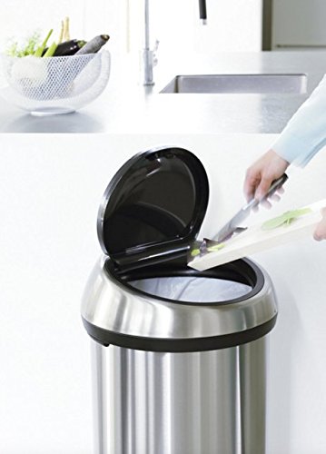 Brabantia 402562 Touch Bin Abfalleimer 60 l, matt schwarz - 6