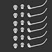 18pcs Ear Plug with 6 tubes Siemens Resound BTE Hearing Aid Aids Eartips Domes (size S M L) RS.1778.00