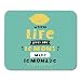 Produktbild Mouse Pads Cartoon Green Cute Cool Summer with Lemon When Life Gives You Make Lemonade with Lettering White Food Mouse Pad for notebooks,Desktop Computers mats 7.08 (Lx 8.66 (W) inch Office Supplies