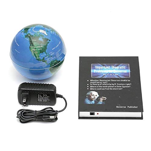Preisvergleich Produktbild Banbie8409 Magnetic Levitation Globe schwimmend, Innovative 3-Zoll-Buch Magnetic Levitation Floating-Anti Gravity Globe Weltkarte