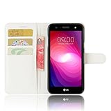 LG X Power 2 Hülle, LG K10 Power Diamant Handyhülle, Lifetrut [Brieftasche] [Kristalldesign] Luxus PU-Leder Magnetische Glitzern Brieftasche für LG X Power 2/LG K10 Power [Eiffelturm] - 