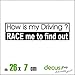Produktbild Decus How is My Driving Race ME to FIND Out XL 1987 // Sticker OEM JDM Style Aufkleber (rosa)