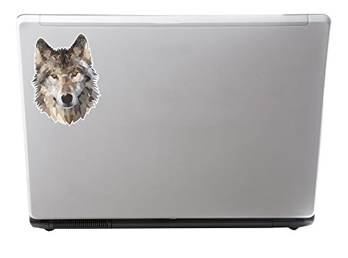 2 x Abstrakt Husky Wolf Vinyl Aufkleber Aufkleber Laptop Reise Gepäck Auto Ipad Schild Fun # 6370 – 15cm/150mm Wide - 2