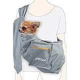 SPETYLE Tragetuch mit verstellbarem Gurt für Haustiere, kleine Hunde, Welpen, Katzen, Kaninchen, reversibel, freihändiger Transport von Kleintieren