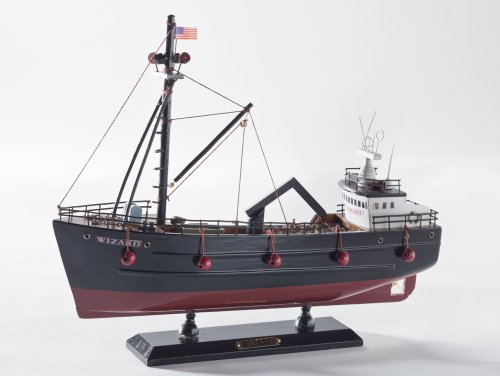 Preisvergleich Produktbild Fischerboot Wizard Modellboot Fischkutter Modell Schiff Maritime Deko