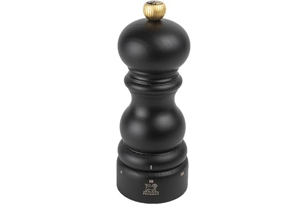 PEUGEOT - Moulin à Poivre Paris u'Select 15 cm - 6 Réglages de Moutures Prédéfinies - En Bois Labellisé PEFC - Fabrication Française - Coloris Chocolat