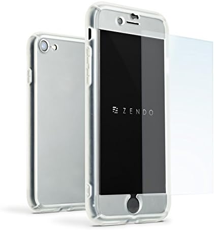 ZENDO iPhone 7 Shockproof Case + Asahi 9H Grade Tempered Glass (Premium Bundle: Case + Glass) Sleek Japanese Patented Design | NanoSkin FreeFall