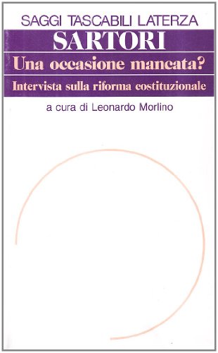 Un'occasione mancata? Intervista sulla riforma costituzionale