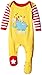 Rockin' Baby Unisex Baby Elephant Applique All in One Footies, Yellow, 6-9 Months