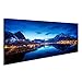 Produktbild islandburner Bild Bilder auf Leinwand Sonnenuntergang in Reine Village, Lofoten Inseln, Norwegen Wandbild, Poster, Leinwandbild LPG