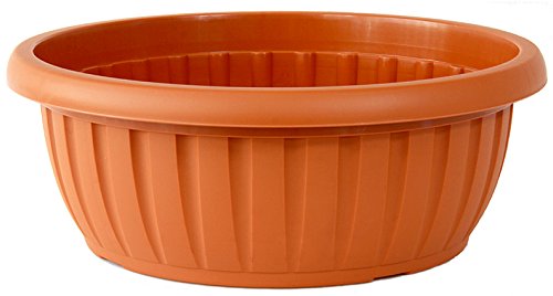 Pflanzkübel Pflanzschale Blumenkübel Blumentopf Pflanztopf Rundtopf 30cm - 36cm Neu!! (30 cm, terracotta)