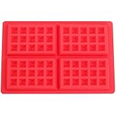 Selecto Bake Silicone Rectangular Waffles Pan Cake Baking Mould, Silicone Waffle Maker Nonstick Baking Molds