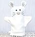 Bathing Bunnies Mouse Cotton Bath Mitt Cream White