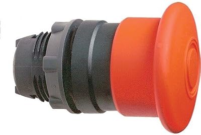 Schneider Electric ZB5AT84 Harmony Rouge 40 mm Tête de Arrêt D'urgence, Pousser-Tirer, 22 mm Diamètre de fixation