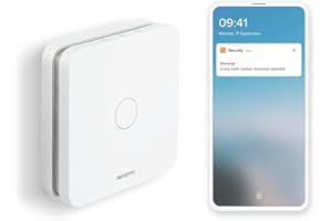 Netatmo - Smarter Kohlenmonoxidmelder, WLAN, 10-Jahres-Batterie, 85 dB Alarm, Selbsttest-Funktion, kein Smart-Home-System nötig, Zertifizierungen EN 50291 und NF, NCO-DE