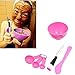 joyliveCY Lady Face Beauty Skin Care Mask Mixing Bowl Stick Brush Gauge 6 In 1 Set DIY Compressed Facial Mask Bowl