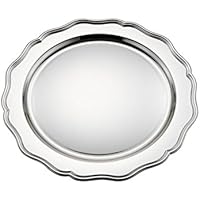 Royal Queen Bajo Plato Plateado estilo700 cod.546032 cm diam.32 by Varotto &