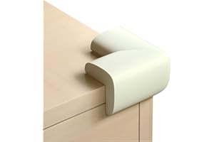 VOBULAFY Safety Corner Protectors,4 Corner Guards for Kids and Baby Proofing, Table Protector- Corner Cushion with Strong Adhesive,Beige