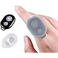 Zety Bluetooth Remote Controller Shutter Button with Cover for Selfie Stick Widely Compatible with iOS & Android | Wireless Bluetooth Shutter | Long Distance Camera Remote Control for All Devices