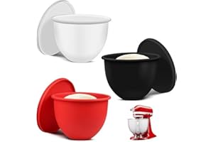 QXIAO Silikoneinlagen für 5 Qt Mixer, Küchenhelfer, Silikonschüsseleinsatz, Silikonständer, Mixer, Schüsseleinsatz für Kippkopf, 5 Qt Mixer, Küchenhelfer, Schüsselmischer, Aufsätze & Zubehör zum Backen