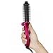 Produktbild IYUTtech Tourmaline-keramische heiße Curl-Bürste, Frisur-Salon-heiße Curl-kurbelnde Styling-pflegende Volumen-Haar-Bürsten-Werkzeug (Red)