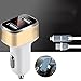 Produktbild Car-mounted Handy-ladegert Multifunktions-universal-dual-usb-auto-ladegert ein Drag Zwei Zigarettenanzünder Umwandlung Stecker,Gold