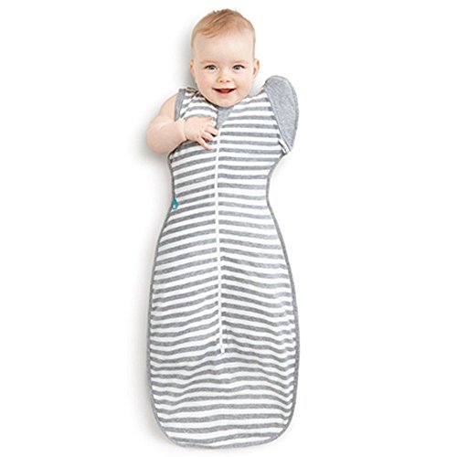 Love To Dream Swaddle UP- 50/50- Gray Stripe- Large 18.5-24 lbs by Love to Dream