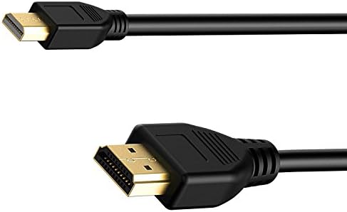Micro HDMI to HDMI Cable,HQTech High-Speed HDMI to Micro HDMI HDTV Cable - 6FT Supports Ethernet, 3D, 4K and Audio Return - 5106