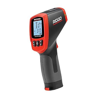 RIDGID 36798 Thermomètre infrarouge sans contact IR-200 micro, thermomètre numérique infrarouge pour des relevés de température de surface précis et rapides